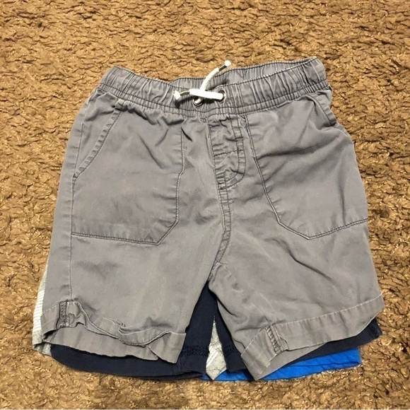 3T Boys Shorts Bundle Cat & Jack Jumping Beans Gray Striped Blue Lot Black - Picture 5 of 7